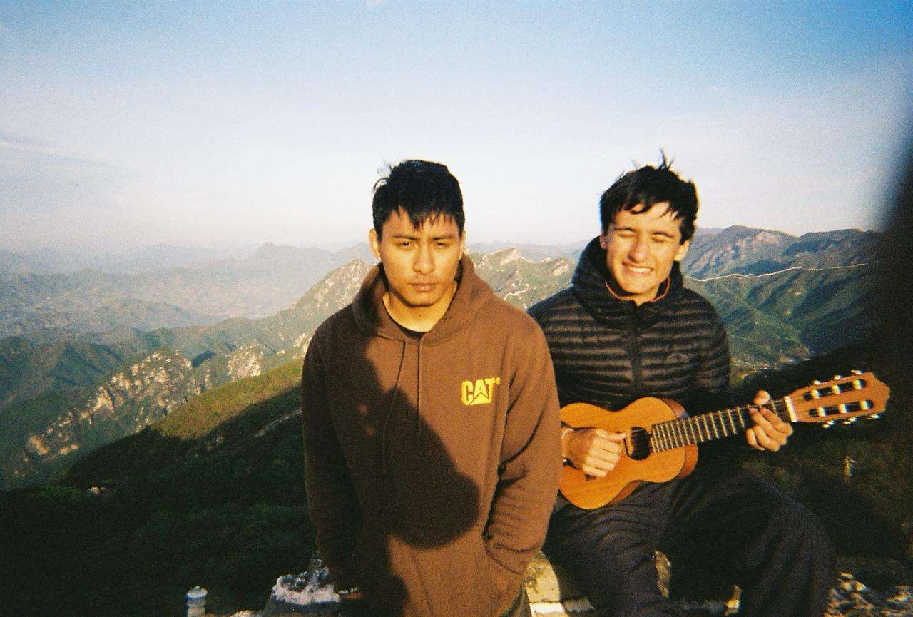 Mafai standing on the Great Wall of China